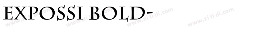 ExpoSSi Bold字体转换